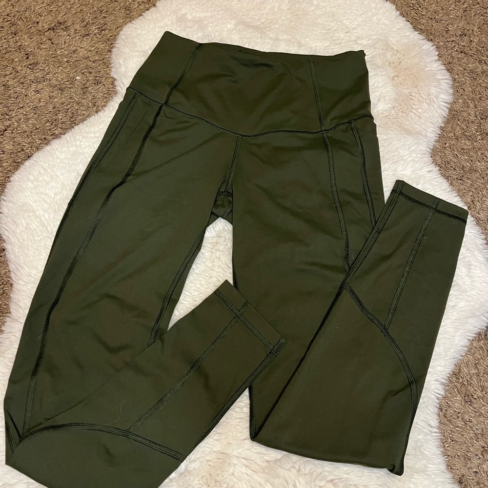 green victoria secret leggings